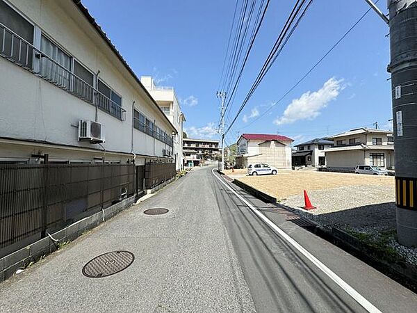 西側道路（バス道路）