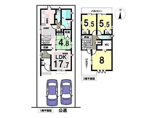 間取り 中川区福船町4丁目 中古一戸建て