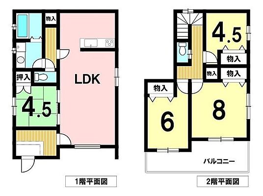 間取り 戸田ゆたか1丁目 中古一戸建て