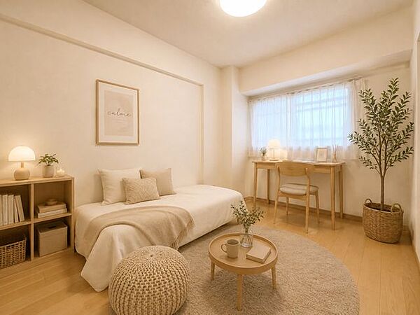 5.5.帖洋室収納：広めの収納がついていますので、沢山の洋服をしまっておけます。