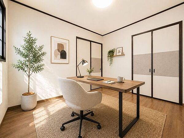 ナチュラルなフローリング、明るいクロスで家具も合わせやすそうですね。