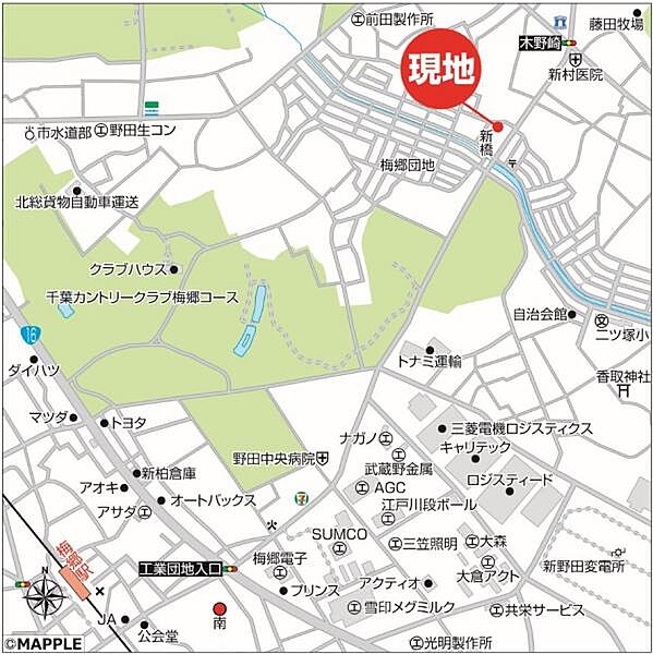 現地案内図