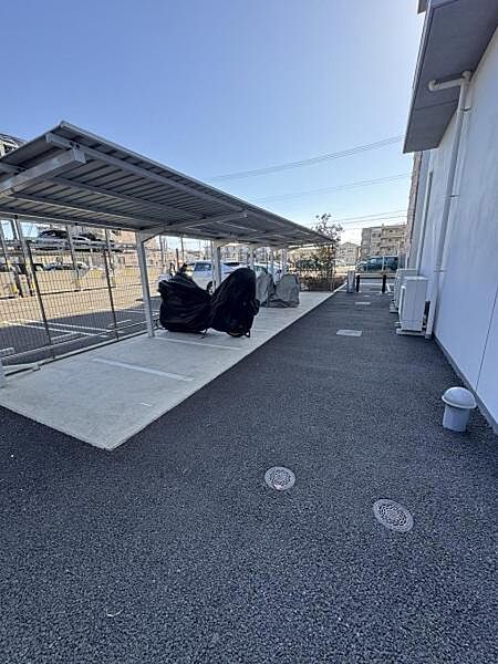 バイク置場です。