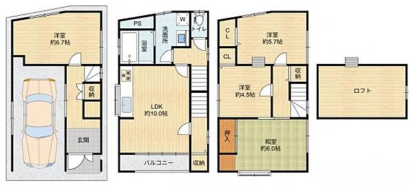 間取り：327001540663