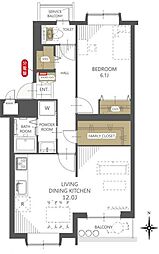 間取図画像 1LDK