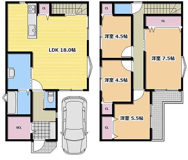 2階建　4LDK　住宅性能評価付き♪