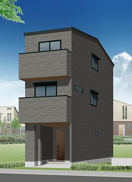 スタイリッシュな外観でシンプルながらも繊細で美しいデザインと色合いは住宅街の中で一層目を惹きます。