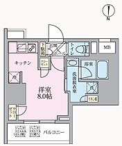 アークマーク浅草（ARKMARK浅草） 1203 ｜ 東京都台東区千束２丁目6-6（賃貸マンション1R・12階・25.48㎡） その2