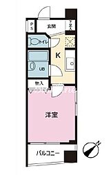 スカイコート原宿 12階1Kの間取り