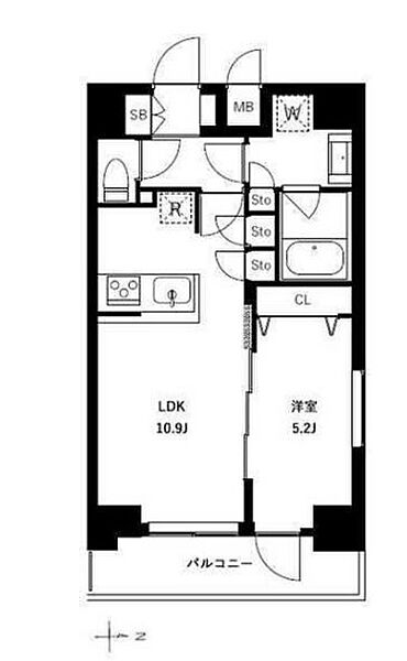 アーバンパーク浅草II 507｜東京都台東区今戸１丁目(賃貸マンション1LDK・5階・40.94㎡)の写真 その2
