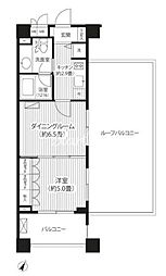 グランハイツ代々木 5階1DKの間取り