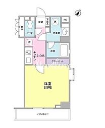 ユーキメゾン一番町 1Kの間取図画像