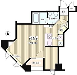 K's麹町 ワンルームの間取図画像