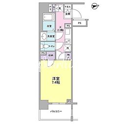 レキシントンスクエア新宿御苑 1Kの間取図画像