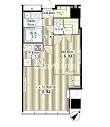 マイタワーレジデンス 1LDKの間取図画像