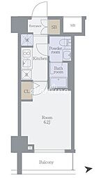 ガリシア代々木 1Kの間取図画像