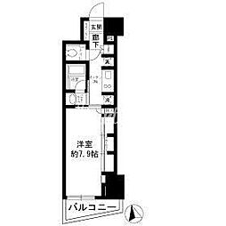 パークリュクス新宿御苑mono 1Kの間取図画像