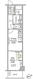 ミレーネ四谷レジデンス 1DKの間取図画像