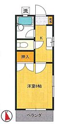 東京メトロ東西線 浦安駅 徒歩7分の賃貸アパート 1階1Kの間取り