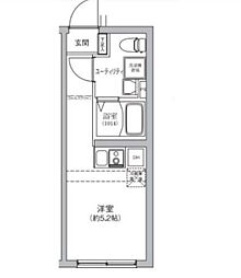 東武亀戸線 亀戸駅 徒歩9分の賃貸マンション 3階ワンルームの間取り