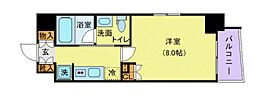 東京メトロ日比谷線 八丁堀駅 徒歩4分の賃貸マンション 11階1Kの間取り