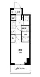東京メトロ東西線 南行徳駅 徒歩10分の賃貸マンション 7階1Kの間取り
