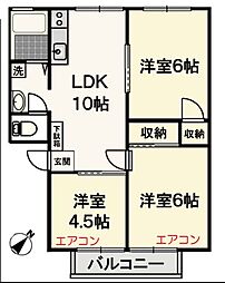 東京メトロ東西線 南行徳駅 徒歩7分の賃貸マンション 1階3LDKの間取り