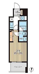 JR総武線 錦糸町駅 徒歩7分の賃貸マンション 10階1Kの間取り
