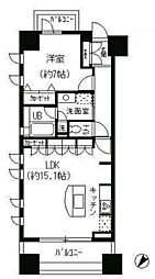 東京メトロ半蔵門線 水天宮前駅 徒歩1分の賃貸マンション 3階1LDKの間取り