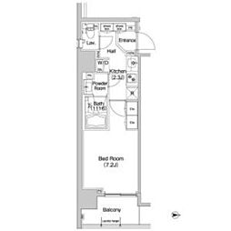 東京メトロ半蔵門線 錦糸町駅 徒歩5分の賃貸マンション 3階1Kの間取り
