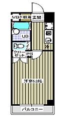 東京メトロ東西線 木場駅 徒歩4分の賃貸マンション 11階1Kの間取り