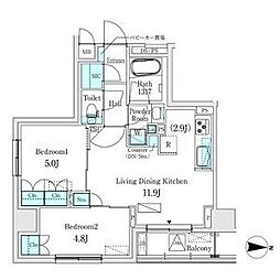 間取図画像 2LDK
