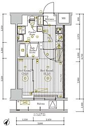 JR総武本線 新小岩駅 徒歩11分の賃貸マンション 9階2Kの間取り