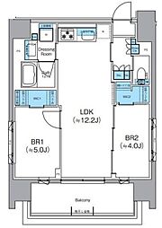 クレヴィアリグゼ錦糸町 2LDKの間取図画像