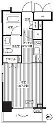 グランハイツ錦糸町 1Kの間取図画像