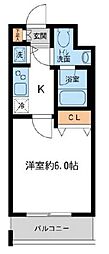 KDXレジデンス大島 1Kの間取図画像