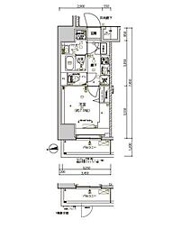メインステージ南砂町II 1Kの間取図画像
