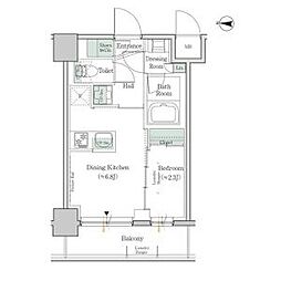 ONEROOFRESIDENCE錦糸町 1DKの間取図画像