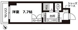 ローズウッド・ハイツ門前仲町 1Kの間取図画像