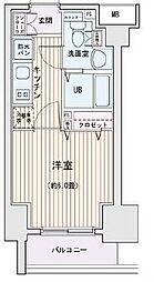 エスティメゾン錦糸町2 1Kの間取図画像