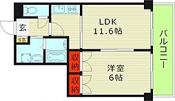 Ｍ’プラザ城東六番館 4階1LDKの間取り