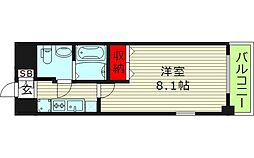 エスリード森ノ宮駅前 11階1Kの間取り