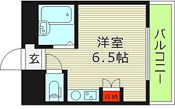 マンションスムス 7階ワンルームの間取り