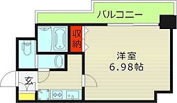 Quintet JOTONOE(旧：サムティ城東野江レジデンス) 2階1Kの間取り