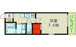 L-BASE徳庵駅前 1階1Kの間取り