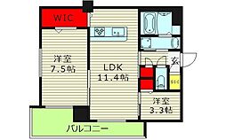 Moruan Residence 2階2LDKの間取り