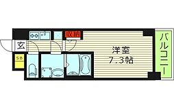 サムティ大阪GRAND EAST 10階1Kの間取り