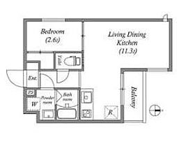 Royal Maison 城東 2階1LDKの間取り