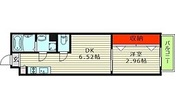 ドゥエリング千林商店街 5階1DKの間取り