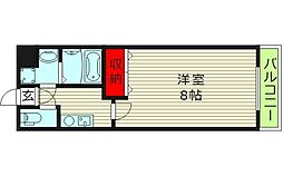 Fr.imp大阪城東 3階1Kの間取り
